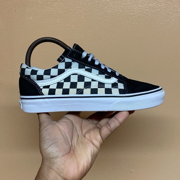 Vans Old Skool Checkerboard “Black Cream White” - Picture 4 of 14